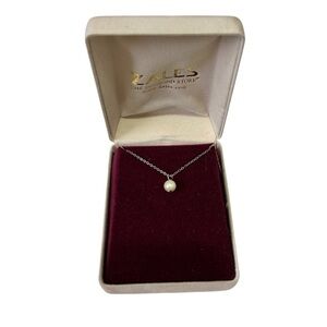 Zales single pearl necklace